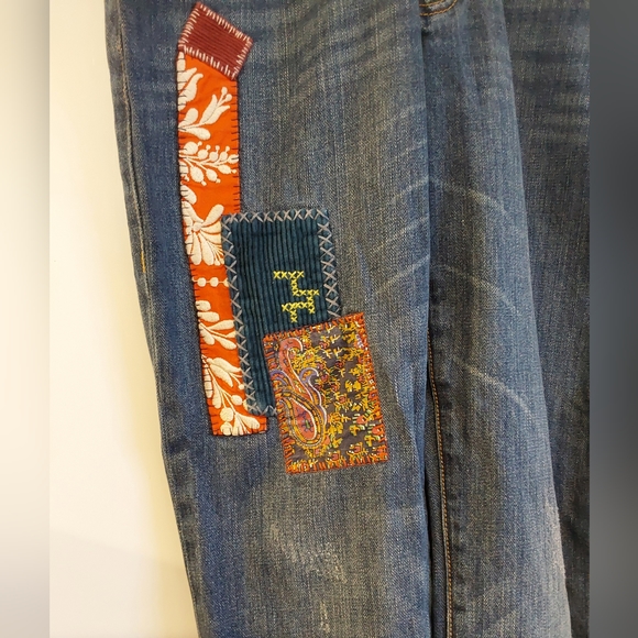 Patchwork Cabi Cropped Boyfriend Jeans - Picture 4 of 10
